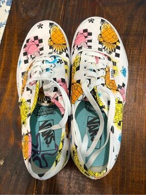 Vans x SpongeBob Colorful Pineapple Print Sneakers